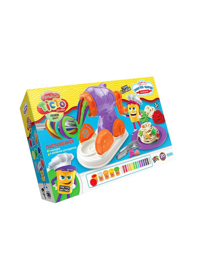 Креативна творчість "Тісто для ліплення "MASTER DO" TMD-16-01U Паста-шеф з пастамейкером Danko Toys (315022802)