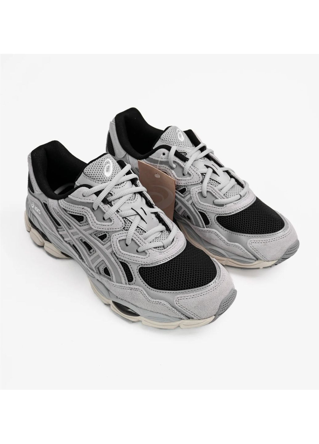 Коричневі всесезонні кросівки унісекс gel-nyc brown/metallic 1203a383-004 Asics