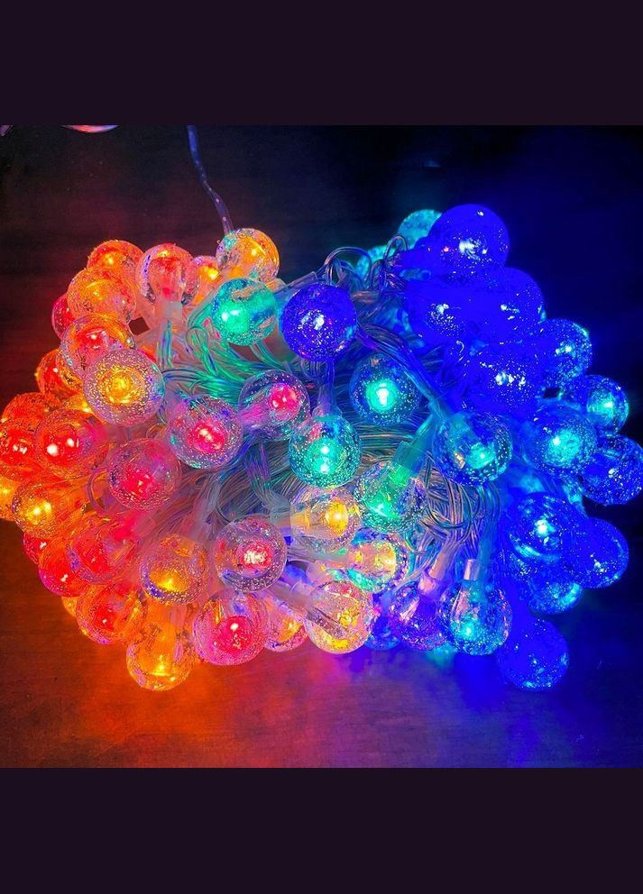 Светодиодная гирлянда 40 LED Outhome крепкие стеклянные шарики, 6м, разноцветный цвет (S4LDMCOTHM) Smart (302392418)