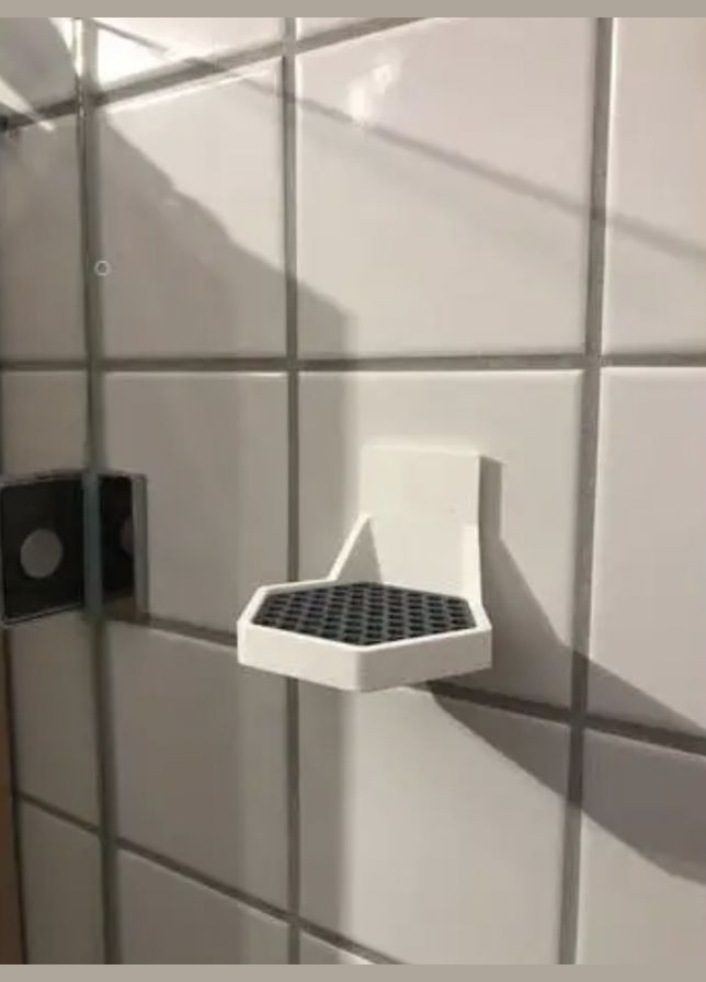 Держатель для шампуня мыла и геля для душа для ванной комнаты настенный / Подставка в душевую кабину UA3D (303629314)