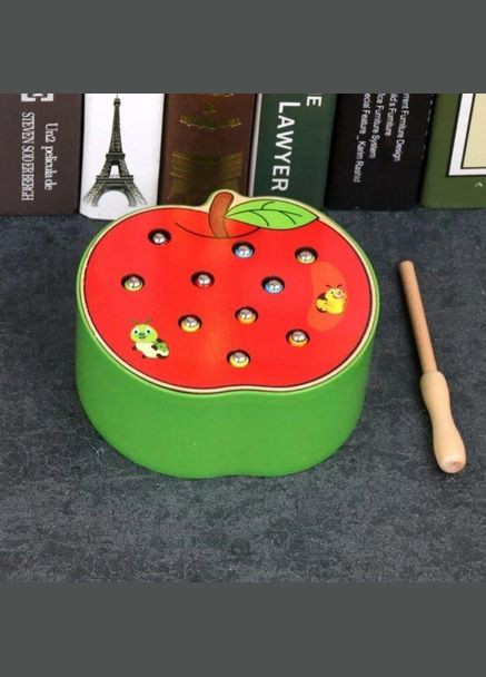 Магнитная рыбалка с червячками Ban Tong Nian btn-001 Яблочко Монтессори Fun Game (327217576)