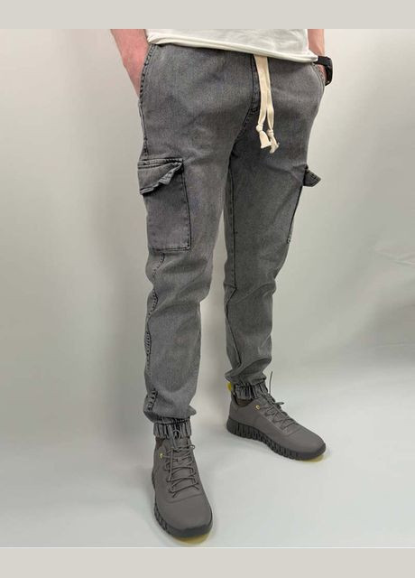 Серые демисезонные джинсы jeans 04-054-1 серые Hendricks