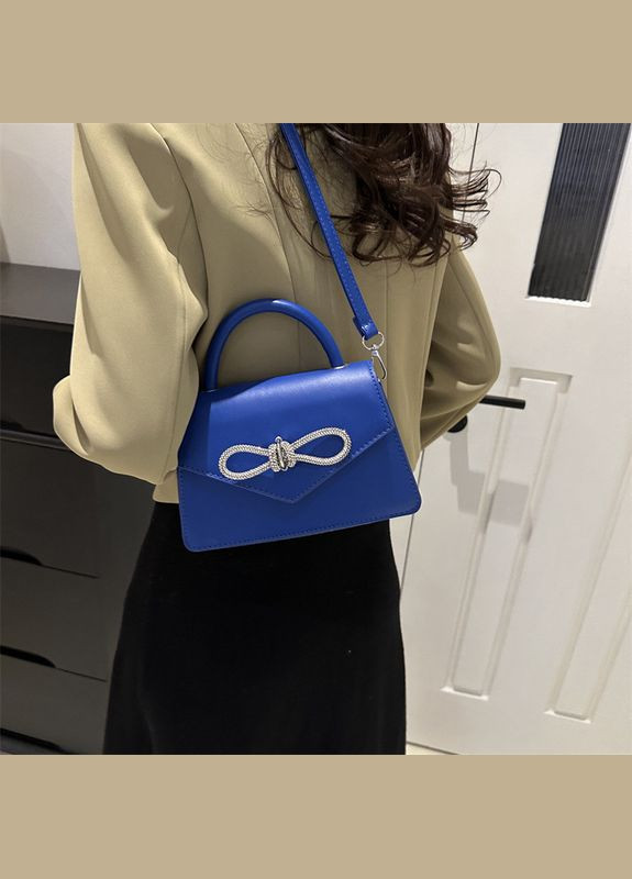 Жіноча класична сумка крос-боді через плече синя No Brand (290665273)
