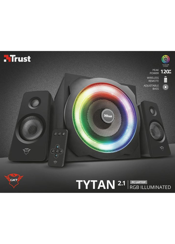 Колонки GXT 629 TYTAN 2.1 RGB Speaker Set (22944) Trust (324021459)