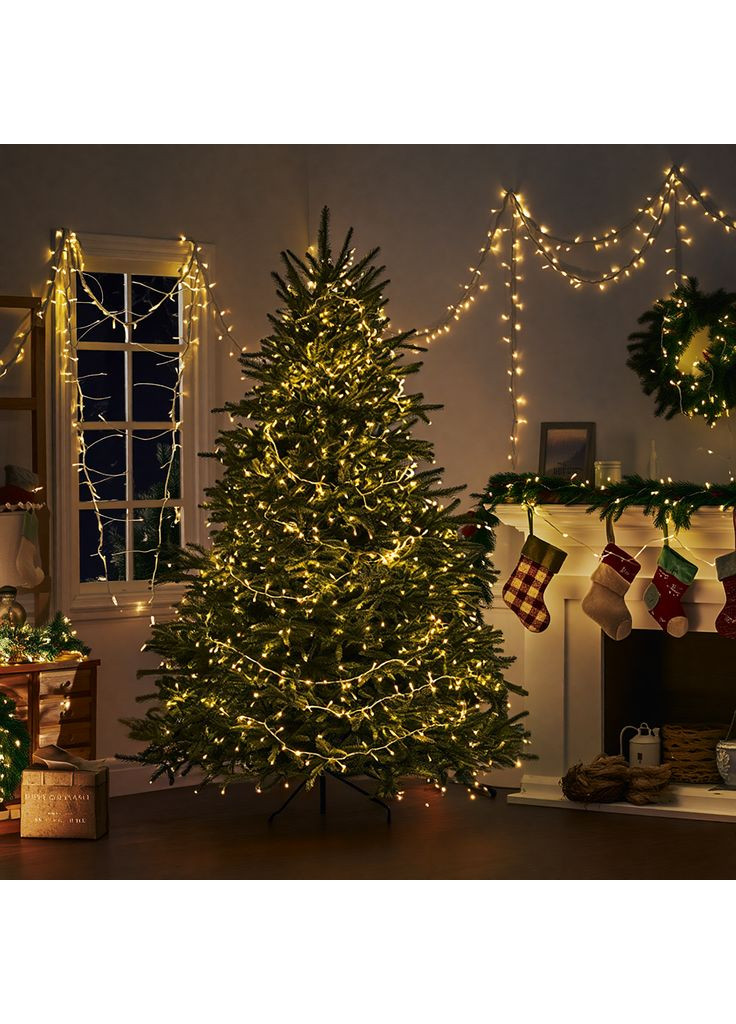 Гирлянда Нить уличная 30 (м) 300 LED черный провод Желтый CF300L30MBY Jooki (366037822)