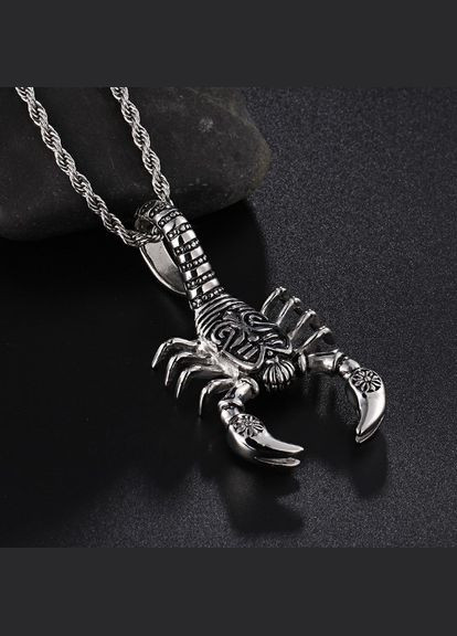 Кулон із ланцюжком чоловічий Скорпіон гороскоп STORE 201 (329202022)