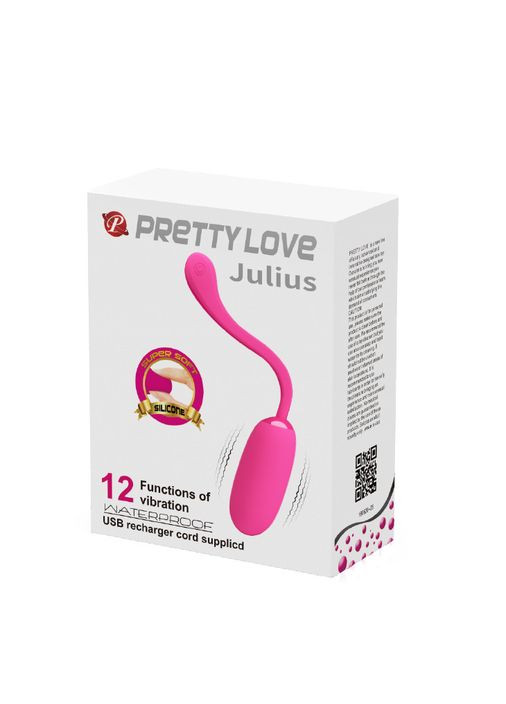 Виброяйце 12 режимов вибрации силикон Julius Vibrating egg яйцо вибратор LyBaile (317747946)