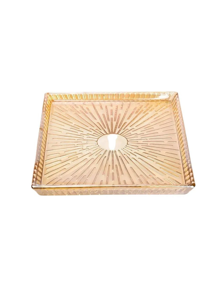 Блюдо для закусок стеклянное 24,5*20,5*2 см прямоугольное HP-YH-54 Yiwu (353504059)