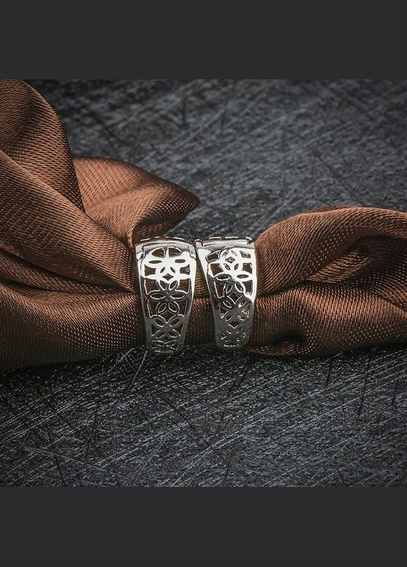 Посеребрённые ажурные серьги Хлоя Fashion Jewelry (338431201)