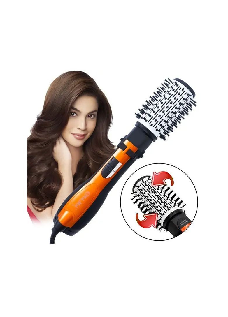 Фенщетка стайлер с насадками GM-4828 с вращающейся насадкой. Gemei (299842300)