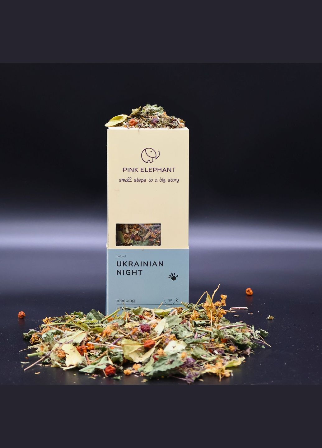 Українська ніч: трав'яний чай для сну Pink Elephant (322871660)