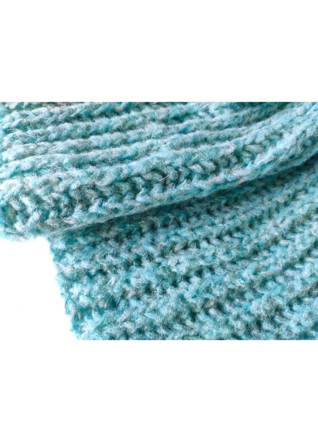 В'язаний шарф ручної роботи кольору фуксії з мериносу No Brand (368787128)