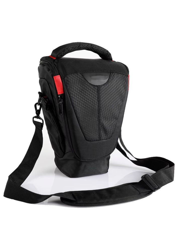Професійна вертикальна сумка для фотоапарата 31 см на плече з червоним ( код: IBF082BR ) Digital (325861940)
