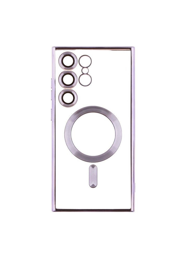 Чехол TPU Metallic with Magsafe для Samsung Galaxy S24 Ultra (S928) Purple Wave (315871668)