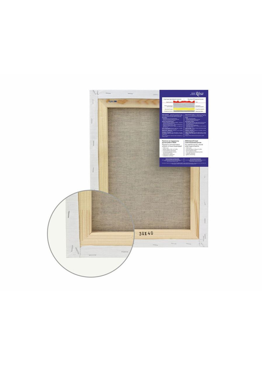 Подрамник см модуль №0 мелкое зерно масляный грунт лен ROSA Роса (362577831)