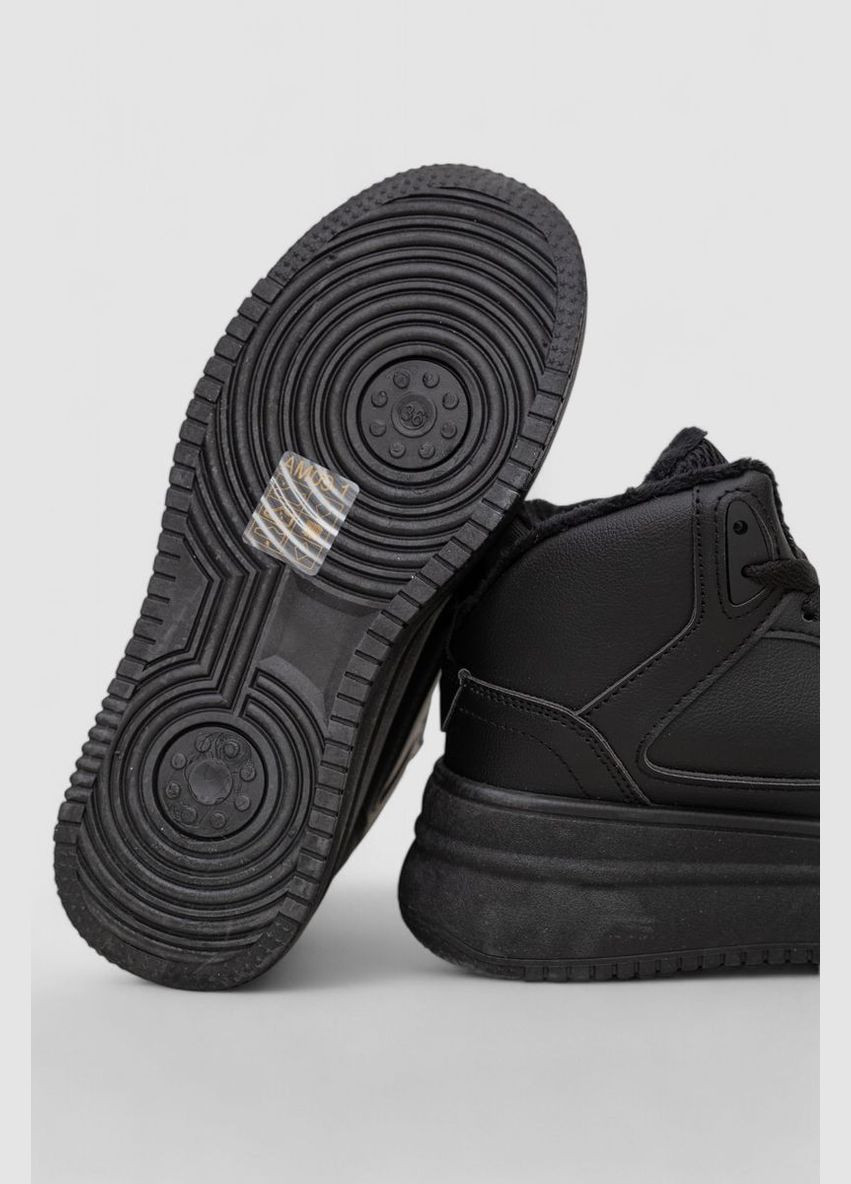 Кроссовки женские зимние на меху Ager 248RAM09 чёрные демисезоны (340052197)