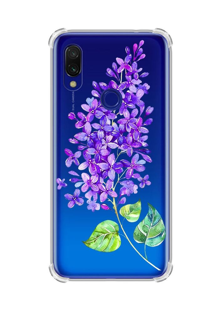 Чохол з потовщеними кутами на Xiaomi Redmi 7:: Гілочка бузку /принт 280/ Creative (360664115)