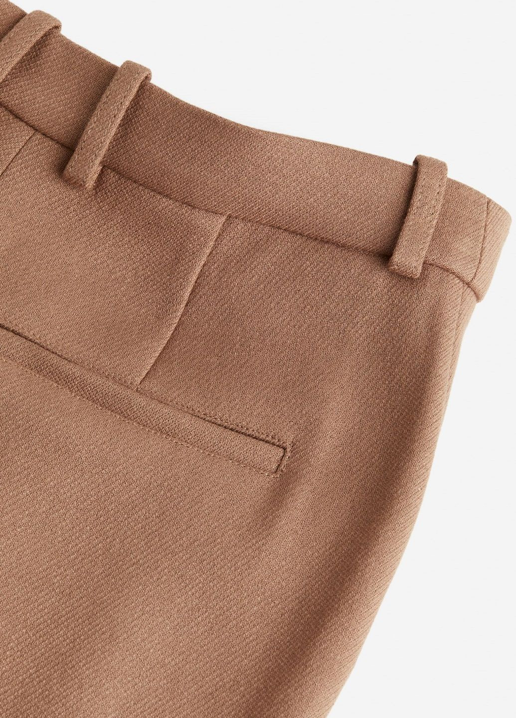 Темно-бежевые классические демисезонные брюки H&M