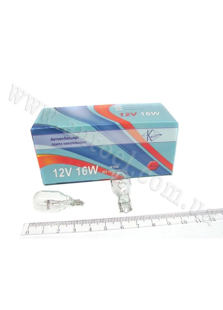 Автомобільна лампа T15 (W16W) 12 V 16 W W2,1x9,5d Квант (383882043)