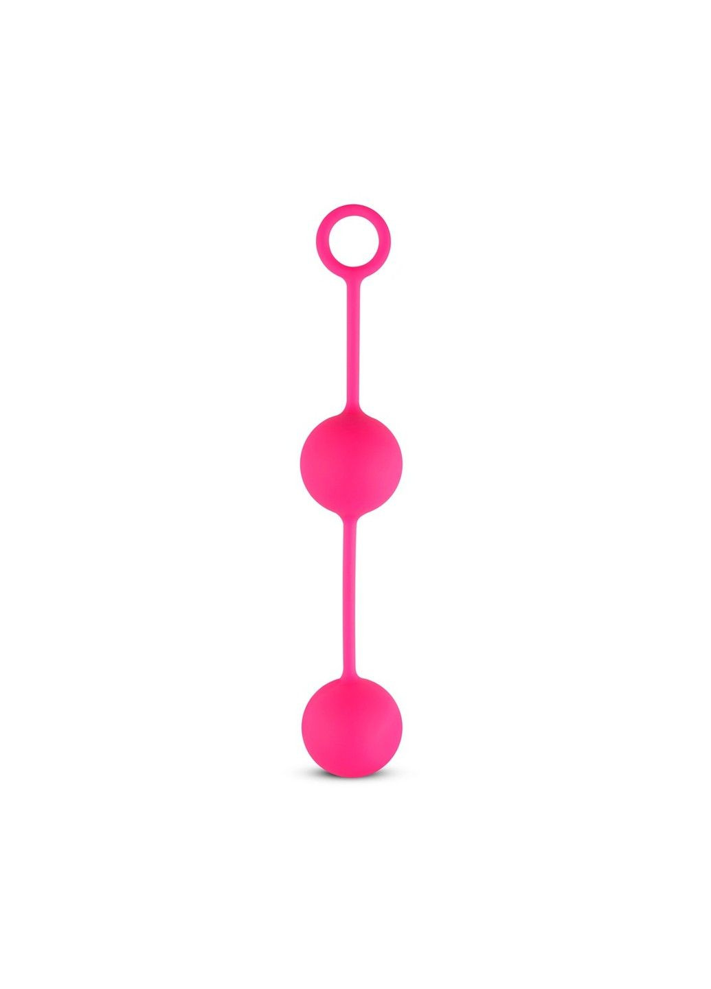 Вагінальні кульки зі зміщеним центром ваги Love Balls With Counterweight - Pink EasyToys (290850770)