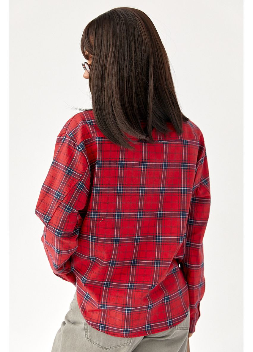 Клітчаста сорочка з напівкруглим низом Lurex Рубашка (370379828)