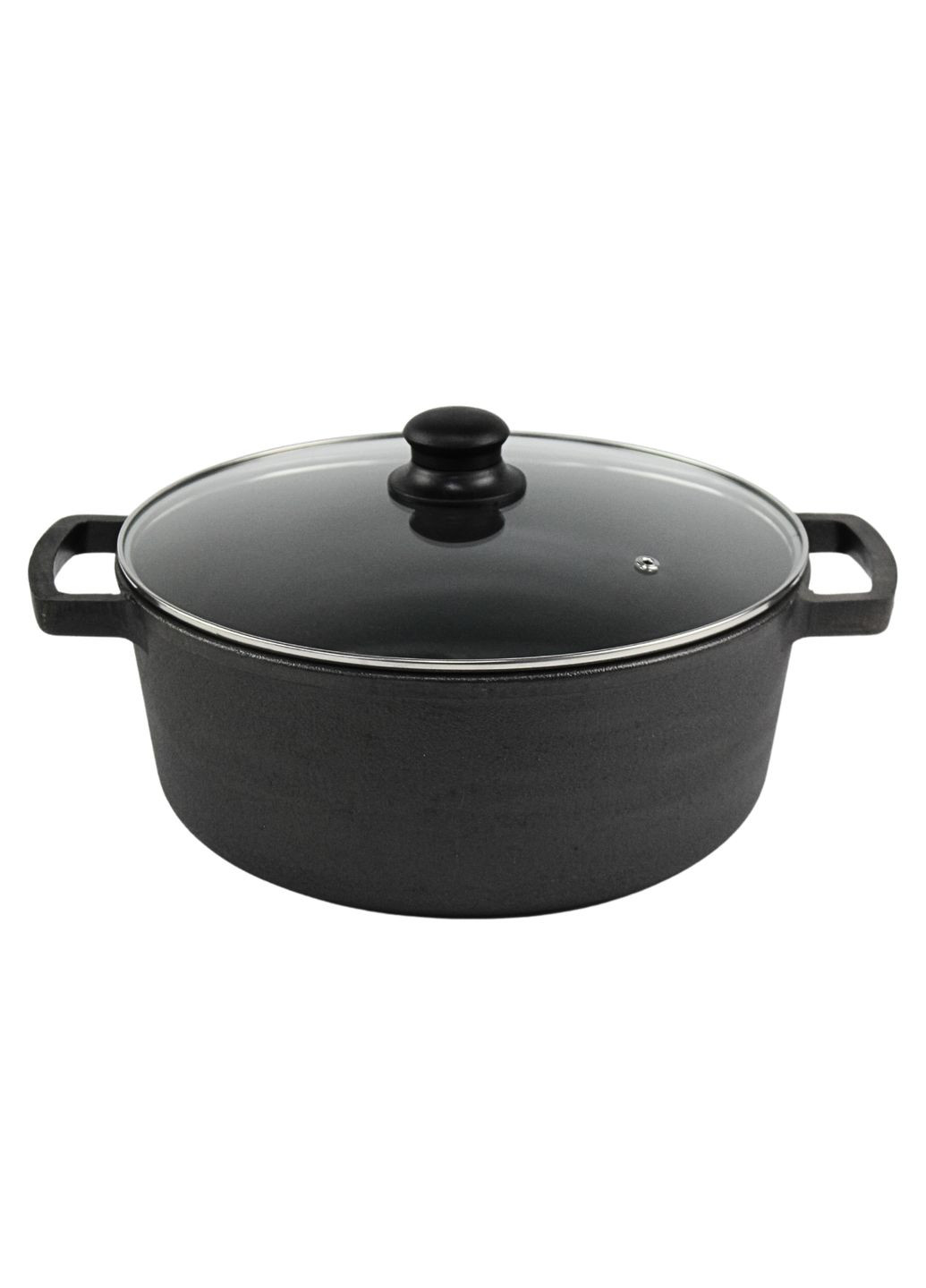 Кастрюля чугунная 4 л со стеклянной крышкой Brizoll (322732412)