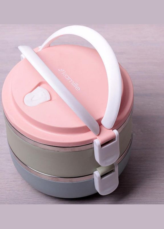 Ланч-бокс Food Box 2 ємності по 700 мл, 16.5х15х13.5см Kamille (330018398)