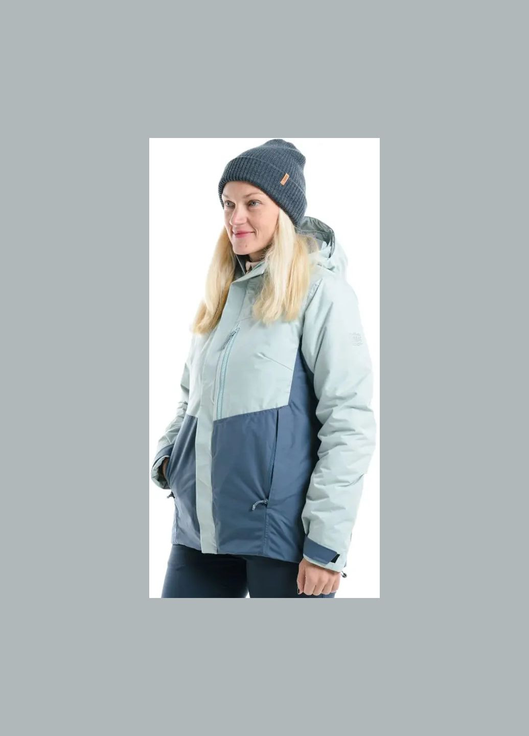 Синя демісезонна куртка vihola wmn frosty green/orion blue Turbat