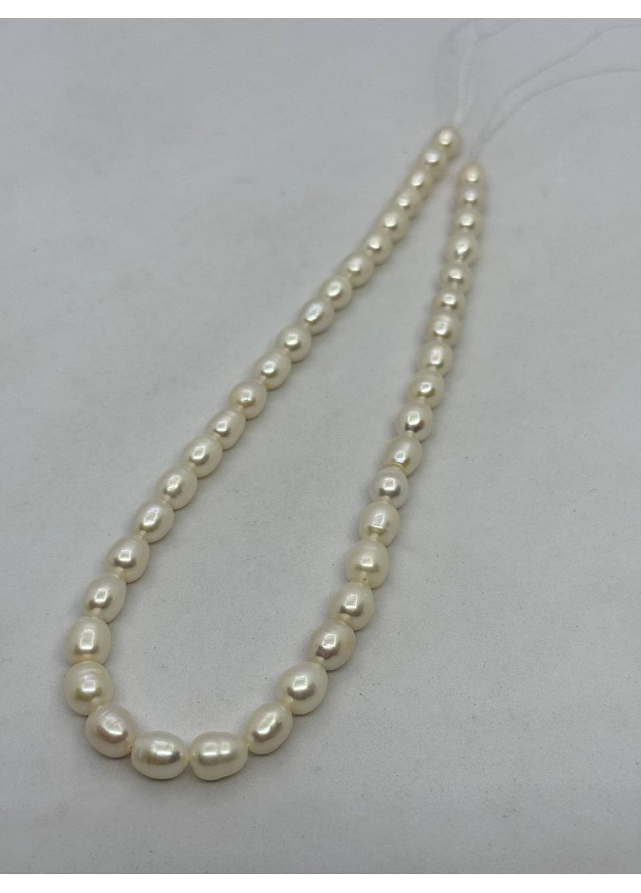 Жемчуг на нити без застежки 7-8 мм 40 см Белый No Brand (372468109)