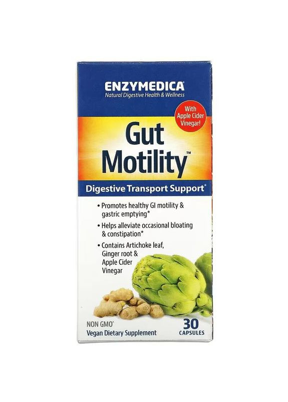 Натуральная добавка Gut Motility, 30 капсул Enzymedica (324771115)