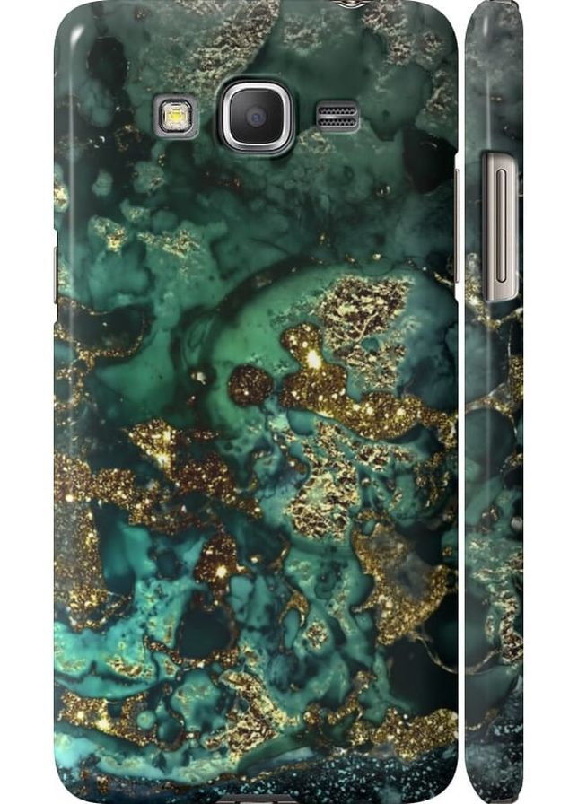 3D пластиковый матовый чехол 'Мрамор золото богатство' для Endorphone Samsung Galaxy J2 Prime (306740917)