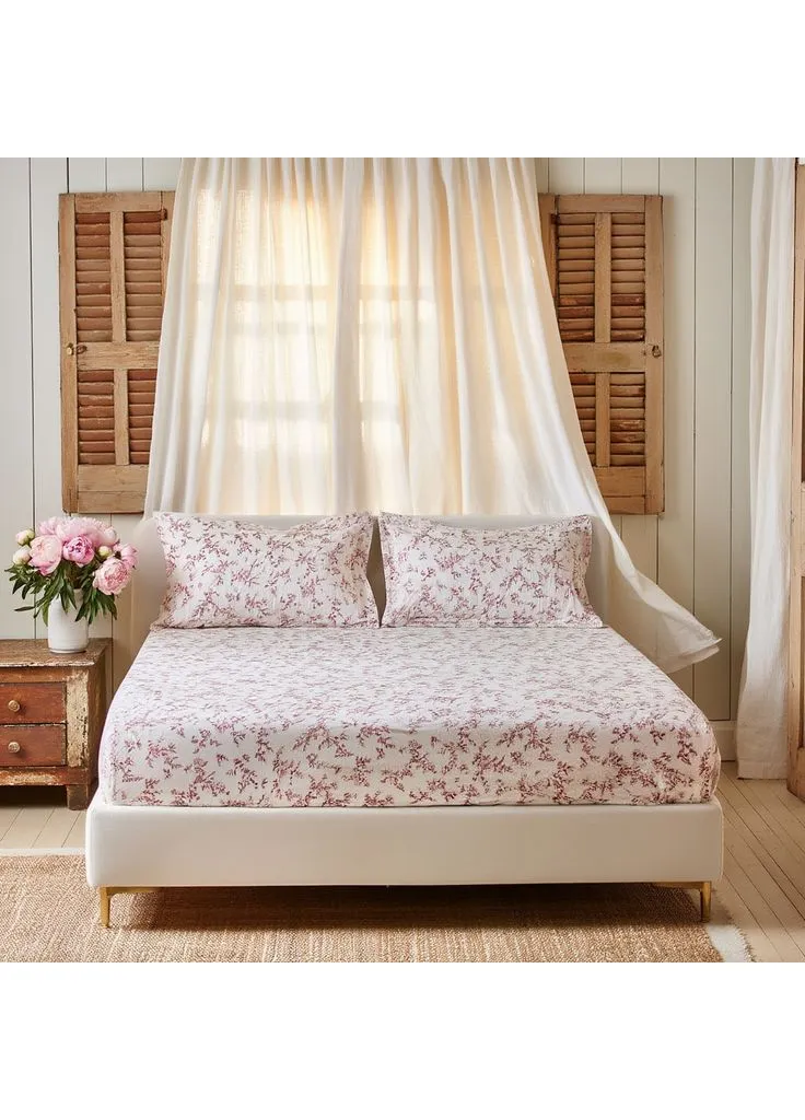 Комплект трикотажний простирадло на резинці 180*200 см з наволочками, blossom Colorful Home (395905600)