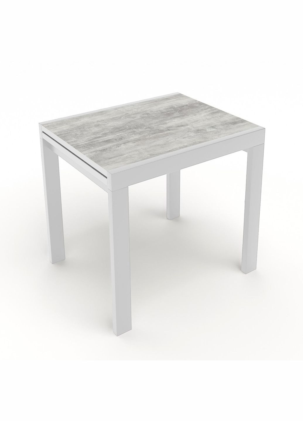 Стол обеденный раскладной Слайдер 1000 Белый/Урбан лайт (10000125) Fusion Furniture (341525674)