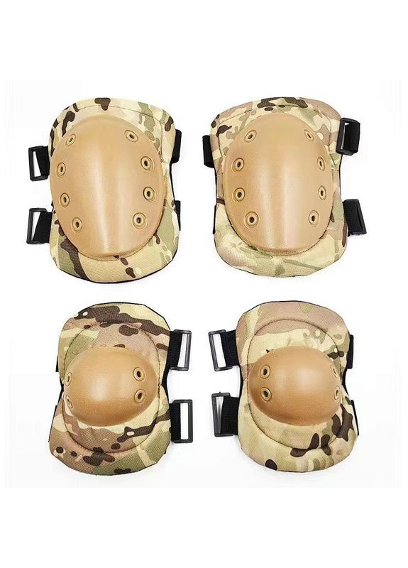 Комплект защиты тактические наколенники и налокотники мультикам No Brand (314455190)