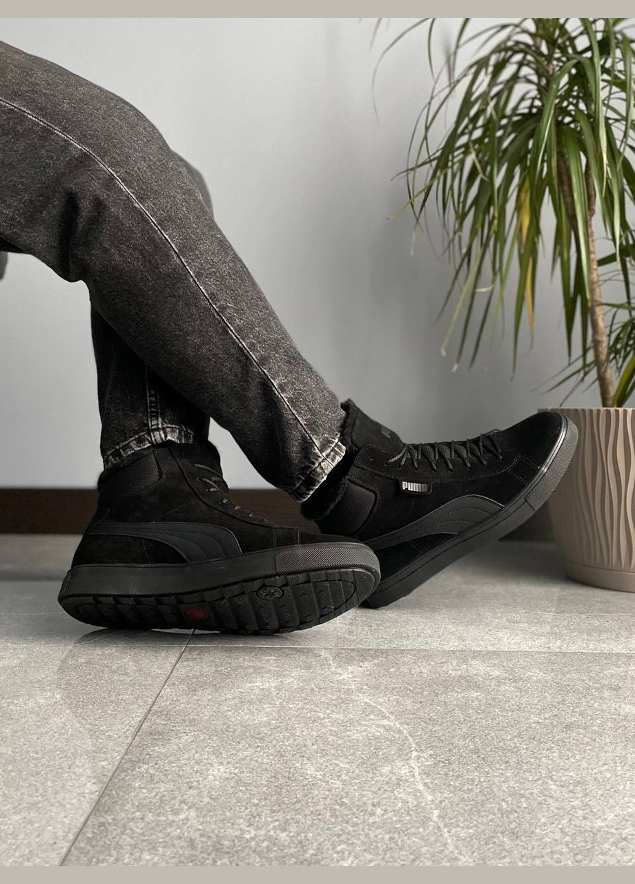 Черные зимние кроссовки Vakko