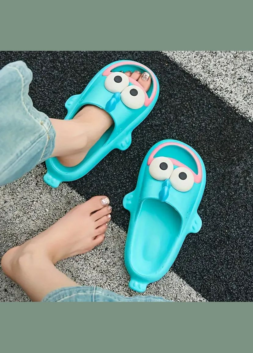 Голубые тапочки, шлепки рыбки. тапочки сланцы 38-42 размер No Brand