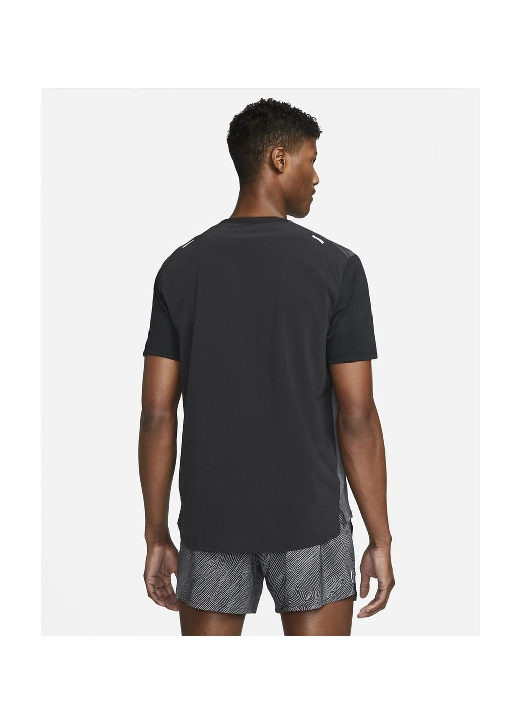 Серая футболка мужская dri-fit rise 365 grey Nike