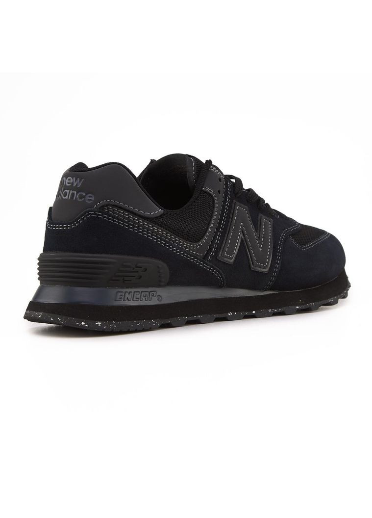КРОССОВКИ ЖЕНСКИЕ NEW BALANCE 574 V2 FULL BLACK НЬЮ БЕЛАНС 574 No Brand чёрные демисезоны (368888113)