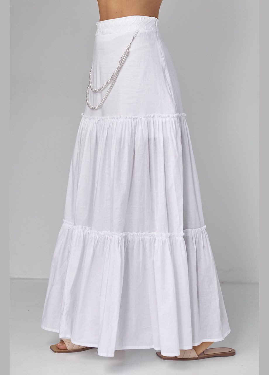 Белая откровенный юбка Lurex
