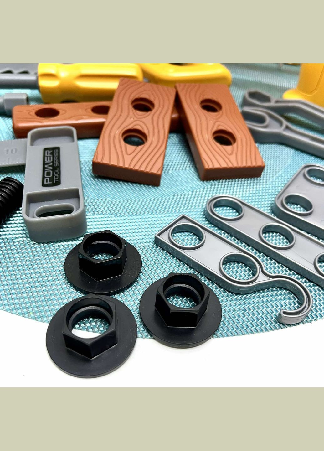 Набір інструментів шуруповерт дриль механічний Жовтий (T027) Bambi (340466563)