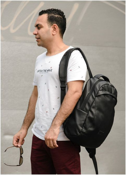 Чоловічий рюкзак з відділенням під ноутбук Чорний (3840271343) Sambag (361244592)