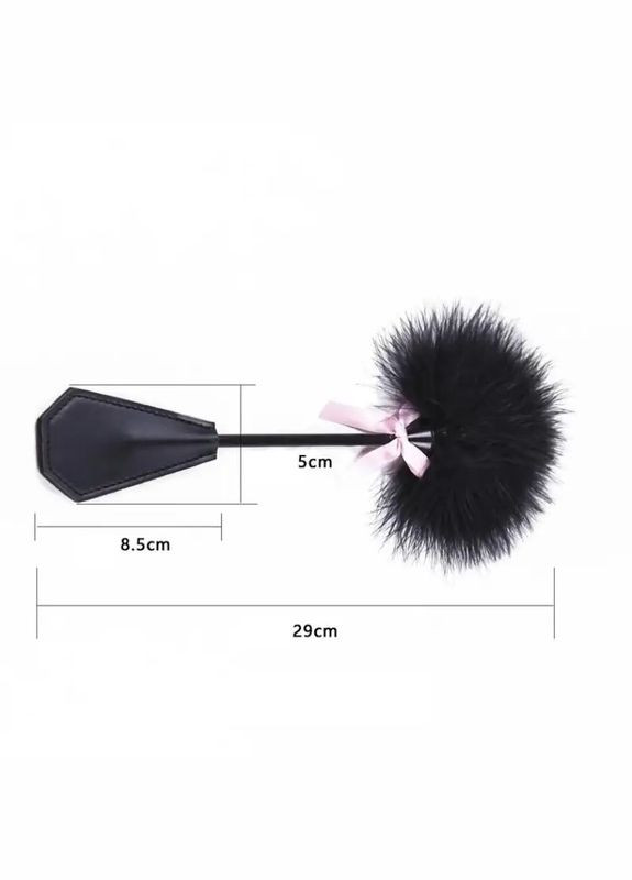 Стек двосторонній для БДСМ ігор з пушком No Brand (316461955)