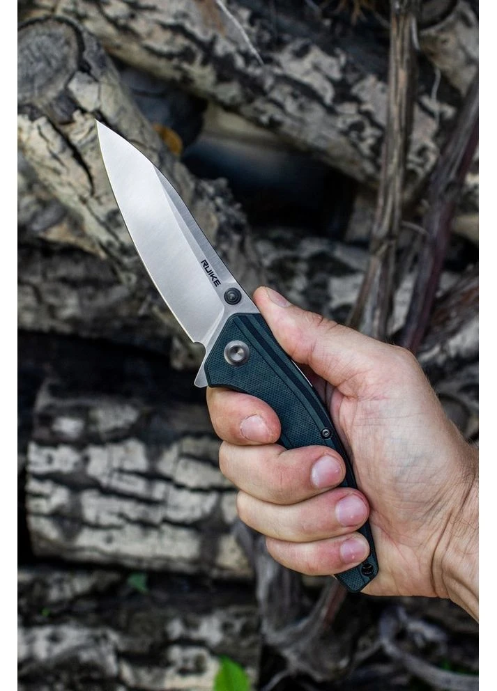 Ніж складаний P841-L, тактичний, з Liner lock, вага 140 г, довжина клинка 90 мм, матеріал клинка Sandvik 14C28N Ruike (395603374)