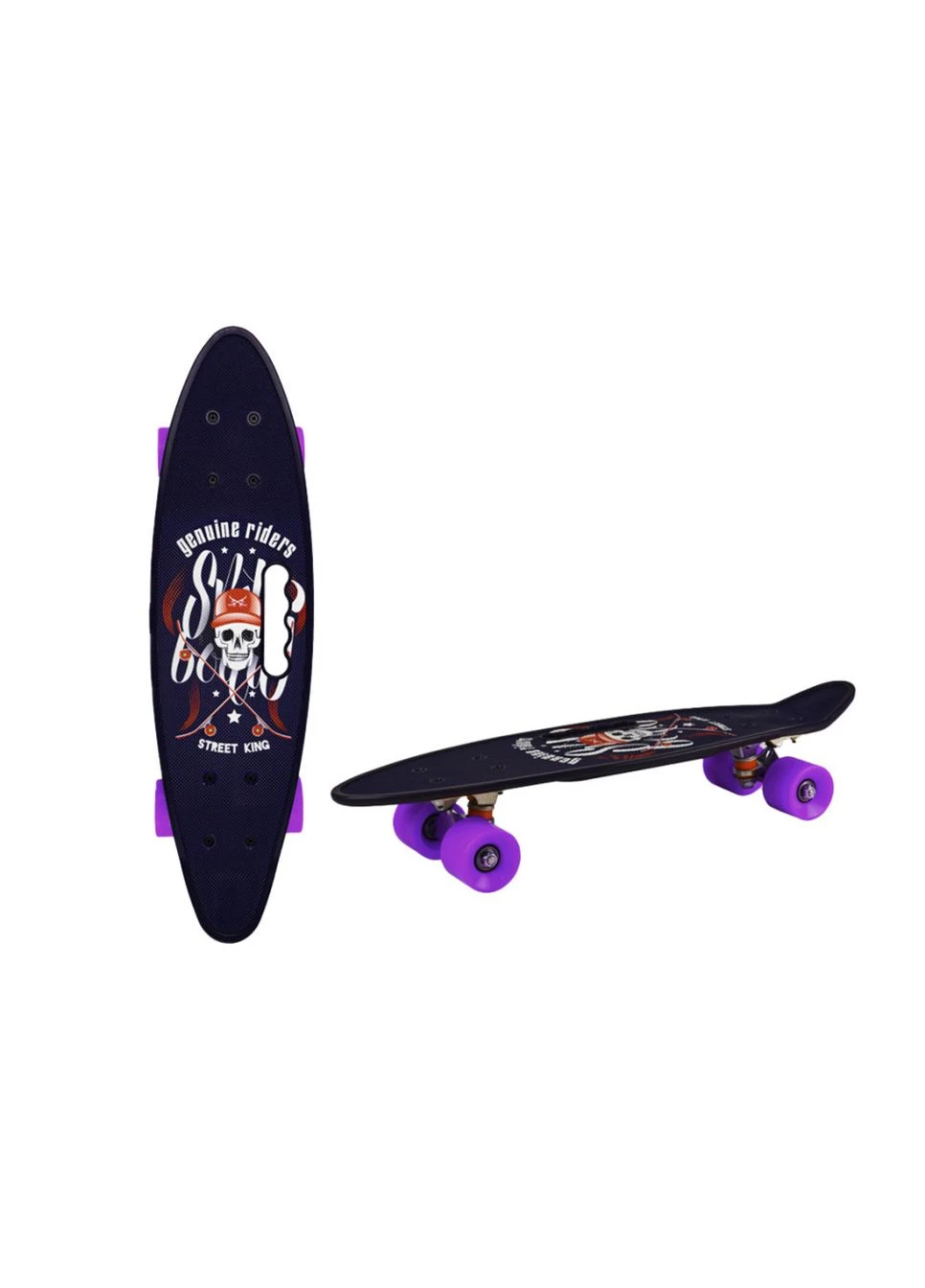 Пенні борд 24" Bambi SC20514 PU колеса, з ручкою Фіолетовий No Brand (399932574)