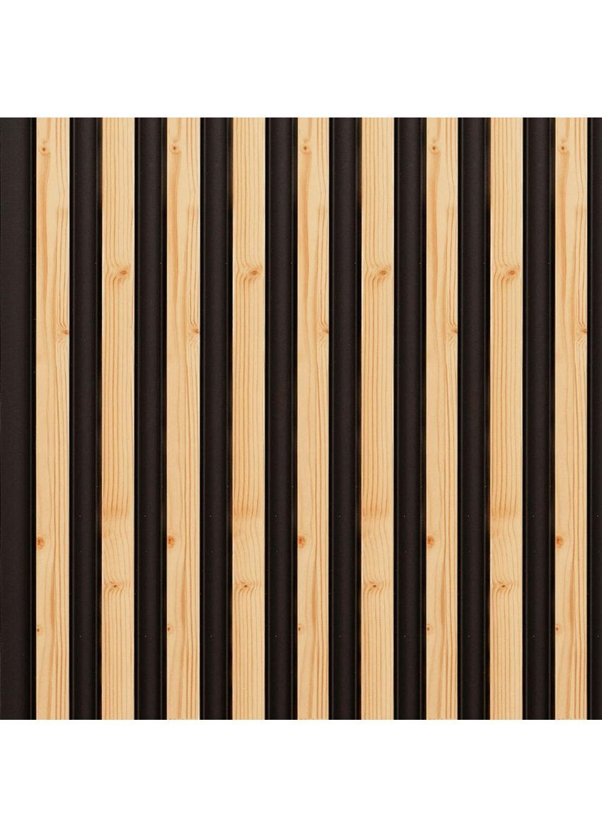 Рейка декоративна PS 2900х120х20мм Сосна з графітом SW-00002146 Sticker Wall (353967888)