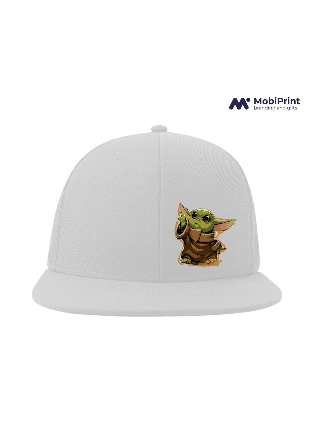 Кепка Snap Mesh Грогу Йода(Grogu Baby Yoda) Белый (9277-3520-WT) MobiPrint (292866280)