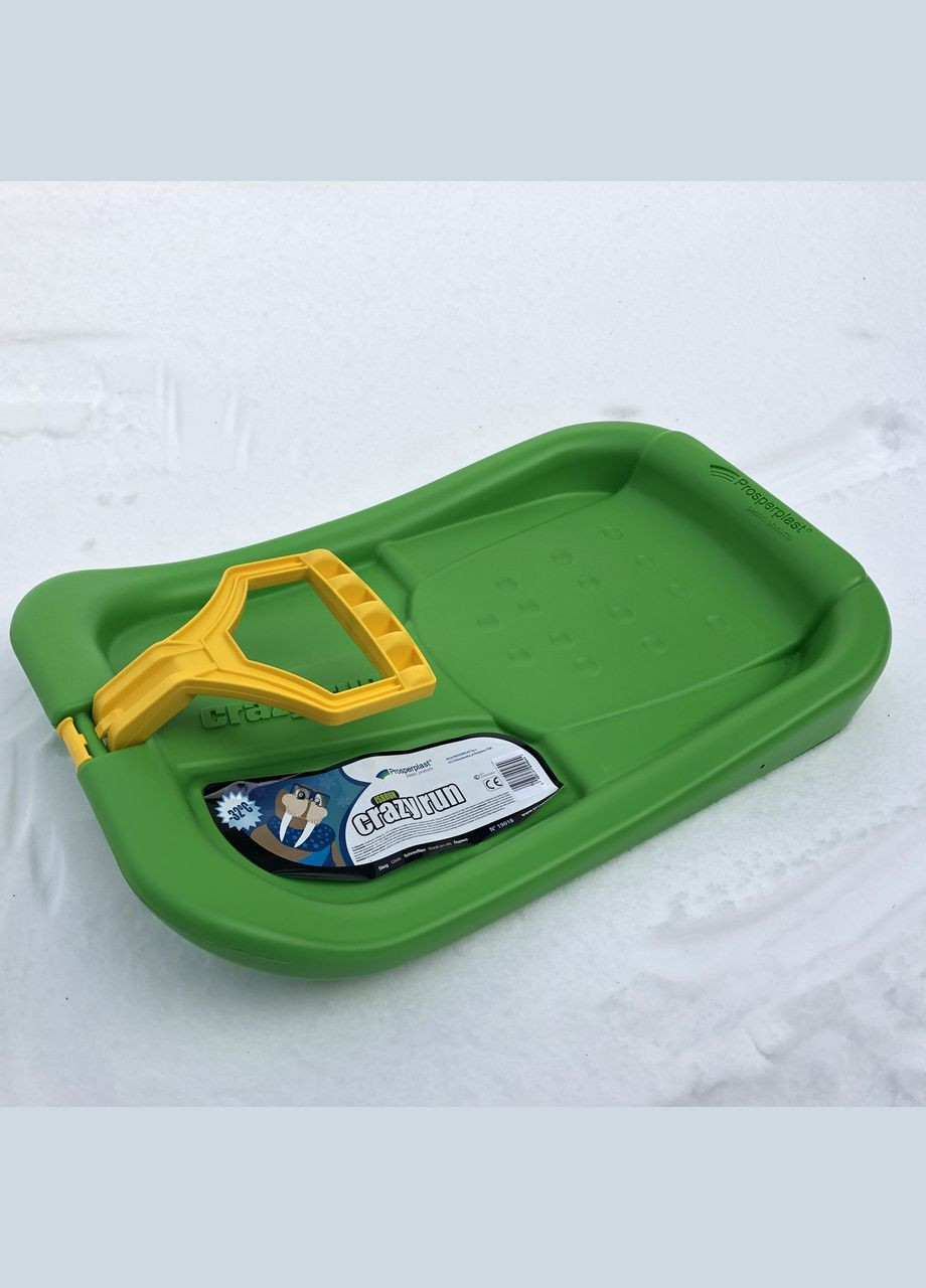 Зимові санки-льодянка CRAZY RUN, зелені Prosperplast (329408029)