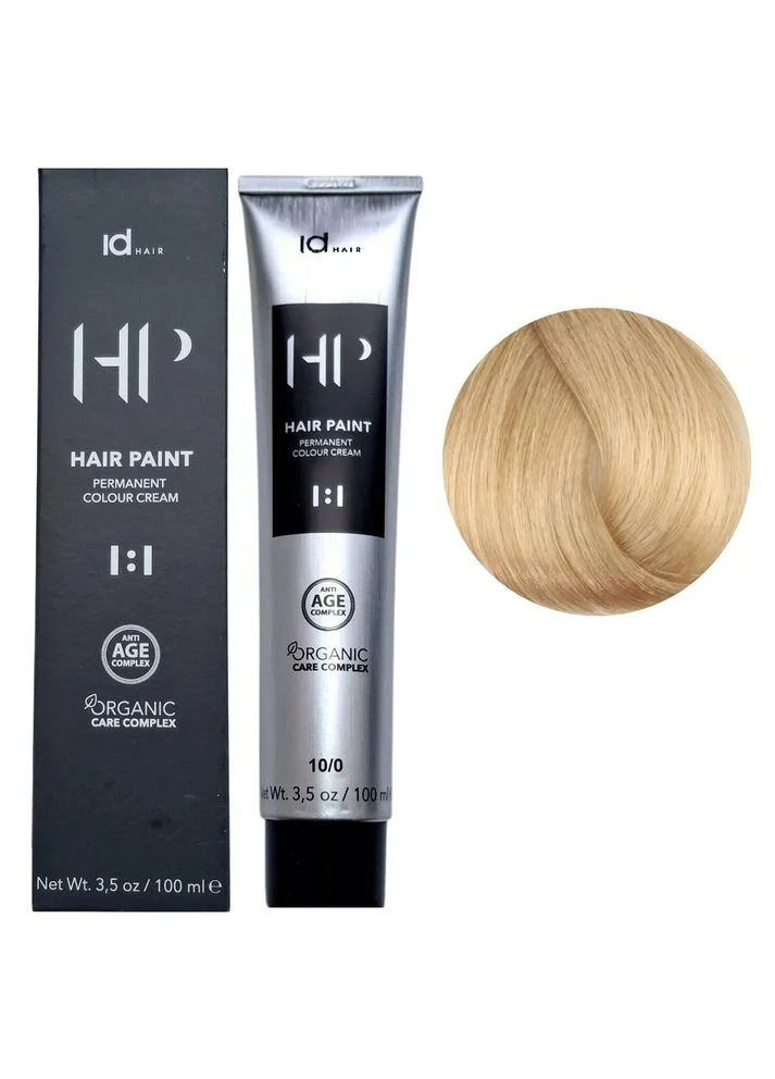 Крем-краска для волосся перманентна Hair Paint OCC 10.0 Very Light Blonde 100 мл idHair (398938423)