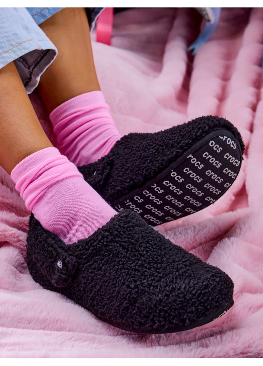 Крокс утепленные Черные Унисекс Classic Cozzzy Slipper - Black Crocs Lined (353602615)