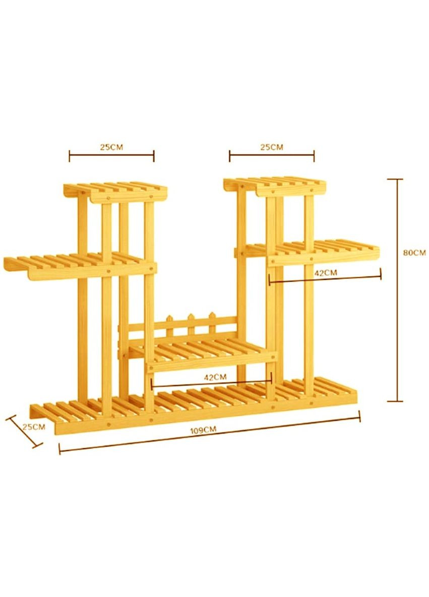 Підставка для квітів з дерева Сермез каррі (ЦВТ-013303) No Brand (328227889)